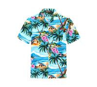 Hawaiihemdshop.de Camisa 'Hawaiihemd "Turtle Island"' aqua XXL aqua