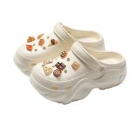 Hawainas Mujer Chanclas,Breathable Platform Clogs For Women Men Unisex Slip On Comfortable Casual Shoes with Charm Accessories For Daily Wear All Seasons