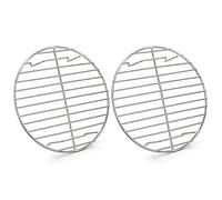 HaWare Rejilla de enfriamiento redonda de 2 unidades, 100% acero inoxidable, rejilla de enfriamiento para hornear, enfriar al vapor, idea para olla, horno, molde para tartas, apto para horno y