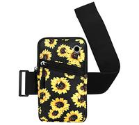 HAWEE Bolsa para brazaletes de teléfono celular para mujer, compatible con teléfono celular de 6.28 pulgadas, pantalla completa, girasol