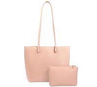 HAWEE Bolso Mujer Elegante Bolso Tote Cuero PU Bolsos de Hombro Grande Bolso Shopper Casual Bolsos de Mano Piel Clutch 2Pcs Set para Universitarias Fiesta Citas Compras Vida Diaria, Rosa