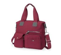 HAWEE Bolso Universidad Mujer Tote Bag MúLtiples Bolsillos Y Compartimentos Crossbody Nylon Bolso Cruzado Para Profesora Universitarias Shopper Trabajo Deportivo