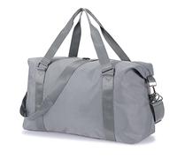 HAWEE Unisex Bolsa de Viaje Grande Bolsa de Deporte Impermeable Bolsa Gimnasio Mujer Ligero Bolsa de Equipaje de Mano Hombre Plegable Duffel Bag con Bolsillo Húmedo para Fin de Semana Fitness Natación