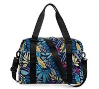 HAWEE Unisex Bolsa de Viaje Grande Bolsa Deporte Ligero Bolsa Gimnasio Hombre Impermeable Bolsa de Fin de Semana Mujer Plegable Duffel Bag con Bandolera para Fitness, Natación, Camping, Entrenamiento