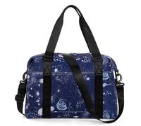 HAWEE Unisex Bolsa de Viaje Grande Bolsa Deporte Ligero Bolsa Gimnasio Hombre Impermeable Bolsa de Fin de Semana Mujer Plegable Duffel Bag con Bandolera para Fitness, Natación, Camping, Entrenamiento