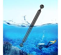 HAWEEL 11 pulgadas 27.9 cm longitud 20.8 mm diámetro bolas dobles brazo flotante de fibra de carbono, diámetro de la bola: 25 mm (negro) soporte de fotografía (color: negro)