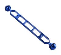 HAWEEL Brazo de bolas dobles de aleación de aluminio de 11 pulgadas y 11 pulgadas para linterna subacuática/luz de video (negro) soporte de fotografía (color: azul)