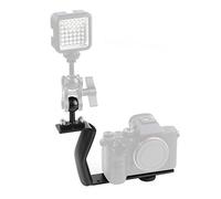 HAWEEL Soporte de mango de aleación de aluminio en forma de Z, soporte de brazo de extensión para buceo, sistema de fotografía subacuática, soporte de fotografía