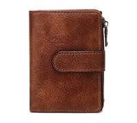 HAWILAND Cartera para mujer, bolso de mujer, Marrón, Classic