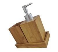 HAWILLOSCH 1 Juego Botella De De Manos Automático Portavasos Para Cepillo De Cepillo De Electrico Porta Cepillo De Pasta Beige Bambú