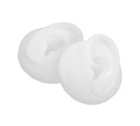 HAWILLOSCH 1 Par Soporte de exhibición para pendientes falso forma con modelo de piercing en la oreja perforación partes del cuerpo falsas modelo de oído humano gel de sílice Transparente