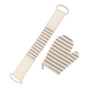 HAWILLOSCH 1juego Guante y Toalla Exfoliante De Baño De Lino Set Para Casa Scrubber De Para Limpieza Profunda y Suave Masaje Piernas Brazos y Espalda