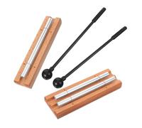 HAWILLOSCH 2 Juegos De Campanillas De Viento Para Instrumentos De Curación De Sonido De Metal Campanas De Instrumentos De Madera Para Captar La Atención En El Aula