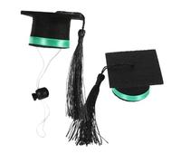 HAWILLOSCH 2 Piezas Gorro de Medico Mascotas Sombreros hámster Divertido Fiesta Gorro para Animal pequeño Sombrero de Chinchilla Decorativo Mini Sombrero sintió Green