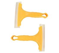 HAWILLOSCH 2 Uds 1 Juego De Dispositivos Para Coche Tensor De Tendón De Ternera Herramientas Para Coche Raspador De Película De Aluminio Para Coche Limpiador Escurridor De Mano Amarillo