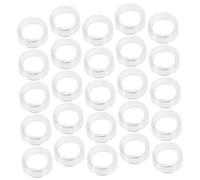 HAWILLOSCH 25 Piezas Soportes Acrílicos Transparentes para Joyería Organizador de Cuentas de Jade Base Redonda para Exhibición de
