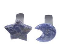 HAWILLOSCH 2piezas Clips De Ventilación Para Automóviles Diseño De Cristal Forma De Luna y Estrella Decoración Elegante Para Interior Del Vehículo y Difusor De