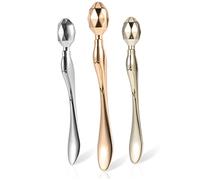 HAWILLOSCH 3piezas Aplicadores Portátiles Para Crema De Ojos Rodillos De Masaje Para Cuidado De Ojeras y Herramientas De Plata y Mate