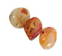 HAWILLOSCH 3piezas Piedras De Ágata Sardonyx Piedras Curativas y Decorativas Talladas Mano Para Sanación y Equilibrio De Chakras