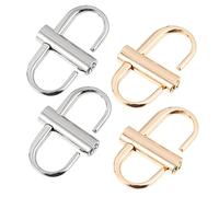 HAWILLOSCH 4pcs Hebilla Ajustable Metalica Para Correa De Bolso Hebillas Metálicas Para Cadena Ajuste Fácil Destornillador