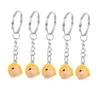 HAWILLOSCH 5 Piezas Llavero pequeño erizo lindos accesorios para llaveros llavero de coche Encanto cosas lindas para niñas accesorios kawaii Lindo llavero cosas kawaii resina Amarillo