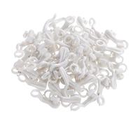 HAWILLOSCH 50 Piezas Ganchos para Cortinas Cable Flexible Neto Ganchos de Pista Carril polea Accesorio baño Accesorios bañó portaobjetos de Varilla para curatin Diapositivas de Cortina