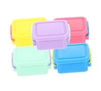HAWILLOSCH 5piezas Mini Cajas De Almacenamiento Para Casa De Muñecas De Contenedores Compactos y Ligeros Para Decoración y Organización De Juguetes