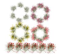 HAWILLOSCH 5piezas Racimo Flores Estáticas Unidades Decoración Miniatura Flores Simulación Hierba Artificial Decoración Mesa