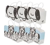 HAWILLOSCH 6 Piezas Bolsa de joyeria fiesta cumpleaños galletas bizcochos bag bolsas de de cumpleaños perro mamá bolsas de de tamaño pequeño bolsas de papel