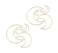 HAWILLOSCH 8piezas Aros De Metal Para Macramé y Materiales Para Captura De Sueños y Decoraciones Artesanales