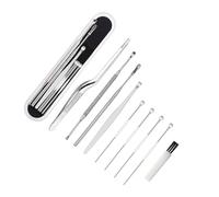 HAWILLOSCH 8piezas Kit De Pinzas Para Quitar Cerumen Cucharas De Oído Cucharas De Oídos Recogedor De Orejas Limpiador De Cerumen Herramientas De Eliminación Oreja