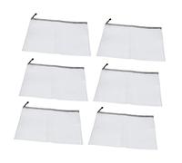 HAWILLOSCH Bolsa de Almacenamiento de Papelería Transparente Estuche para Lápices PVC 6 Piezas Resistente al Agua para Estudiantes Escolar Oficina 2023