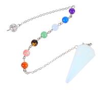 HAWILLOSCH Colgante De Cristal Hexagonal Para y Chakras Amuleto De Sanación Natural Péndulo Para Ceremonias y Celebraciones