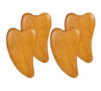 HAWILLOSCH Herramienta Gua Sha Para Masaje Facial 4 Piezas De Madera Segura Para De Meridianos