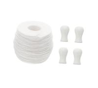 HAWILLOSCH Juego de Soportes para Cortinas de Cuerda de Cuentas de Madera Abrazadera Decorativa Accesorios para Cortinas Instalación para Sala de y Dormitorio 1 Juego