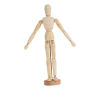 HAWILLOSCH Modelo de Boceto de Adorno de Muñeca de Madera 3d para Artistas Modelo de Títere Articulado de Decoración Artesanal de Madera