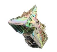 HAWILLOSCH Muestra De Cristal De Bismuto Espécimen De Bismuto Cristalino Para Decoración De Mesa Mineral De Cristal De Escritorio