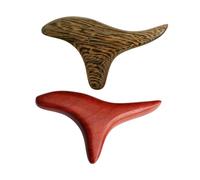 HAWILLOSCH Palo de Masaje Corporal de Madera 2piezas Herramientas de Reflexología Superficie Masaje Acupuntura Uso Doméstico Cuidado Personal
