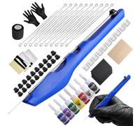HAWINK Kit de Tatuaje Hand Poke y Stick, Lápiz de Tattoo Manual DIY con 7 Colores, 20 Agujas, Piel Sintetica Tatuaje para Amantes del Tatuaje GK-HW803TN01EU-3