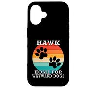 Hawk Home For Wayward Dogs Apellido Carcasa para iPhone 16