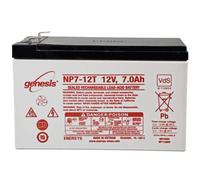 Hawker Enersys Genesis NP7-12T - Batería de plomo (12,0 V, 7,0 Ah, con conectores de 6,3 mm)
