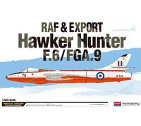 Hawker Hunter F.6/ Fga.9 Raf & Export Fighter 1:48 Plástico Modelo Kit Academy