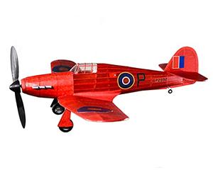Hawker Hurricane Kit Completo Aviones Vintage De Madera De Balsa De Goma Con Motor Modelo De Época ¡Realmente Vuela!