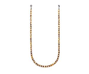 HAWKERS Cadena para Gafas, Cordón Fino de Eslabones para Gafas, Cabezales de Goma Ajustables, Carey