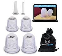 HawkGrips Juego de ventosas de silicona premium - Juego de 6 tazas y emoliente