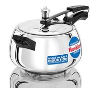 Hawkins Contura - Olla a presión de 5 litros, cocina de acero inoxidable, olla Handi, cocina de inducción, color plateado (SSC50)