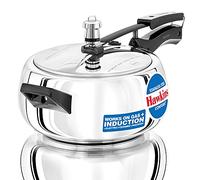 Hawkins Olla a presión Contura de 3,5 litros, de acero inoxidable, cocina Handi, cocina de inducción, color plateado (SSC35)