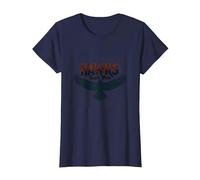 Hawks Tuah Hombres Soaring Spirit Vintage Emblema Hawk Tush Camiseta, Mujer, Azul Marino, S