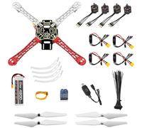HAWK'S WORK F450 Kit de Construcción de Dron, conjunto DIY de cuadricóptero de 4 ejes con libro de instrucciones y vídeo para aficionados a los drones y la ingeniería, estudiantes e investigadores (C)