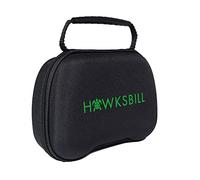 Hawksbill Funda para controlador de viaje compatible con Switch Pro, controlador PS5 y mando Xbox, funda de transporte rígida portátil y compacta (negro y verde)